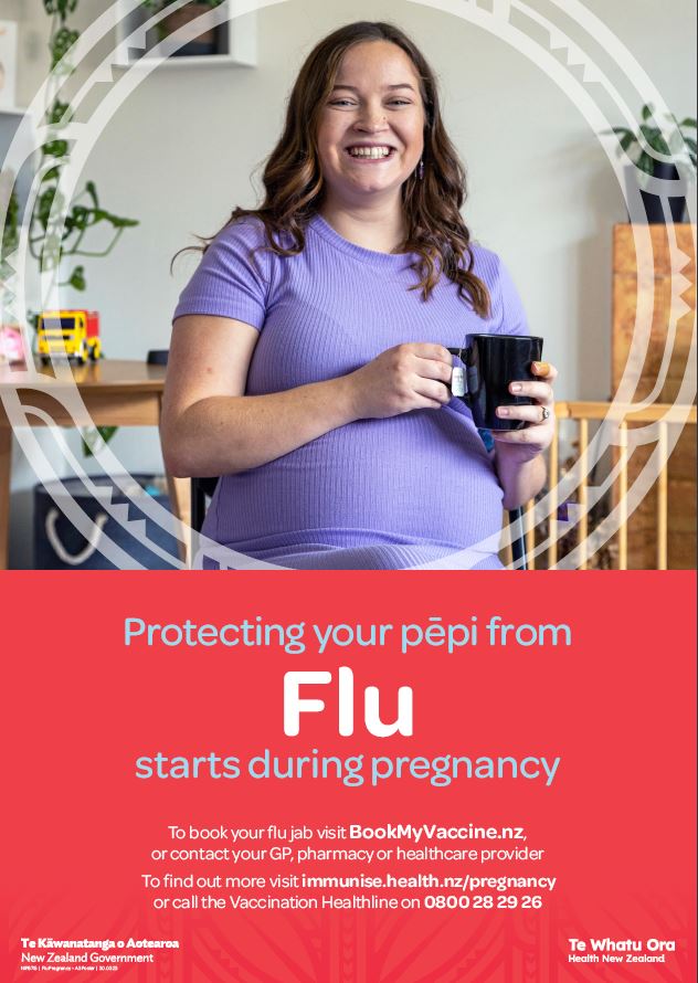 flu poster 2023 pregnancy