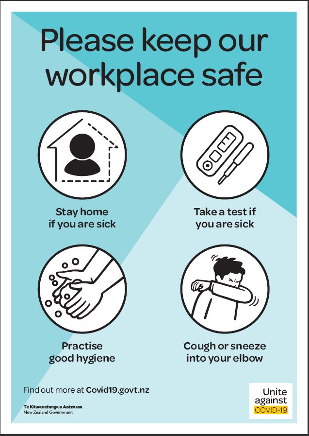 Keep workplace safe poster